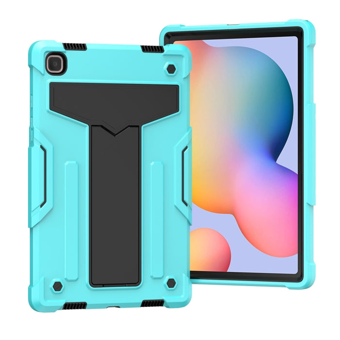 Soporte en forma de T Color de contraste PC a prueba de golpes + Funda protectora de silicona