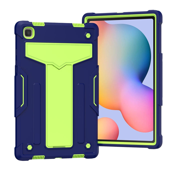 Soporte en forma de T Color de contraste PC a prueba de golpes + Funda protectora de silicona