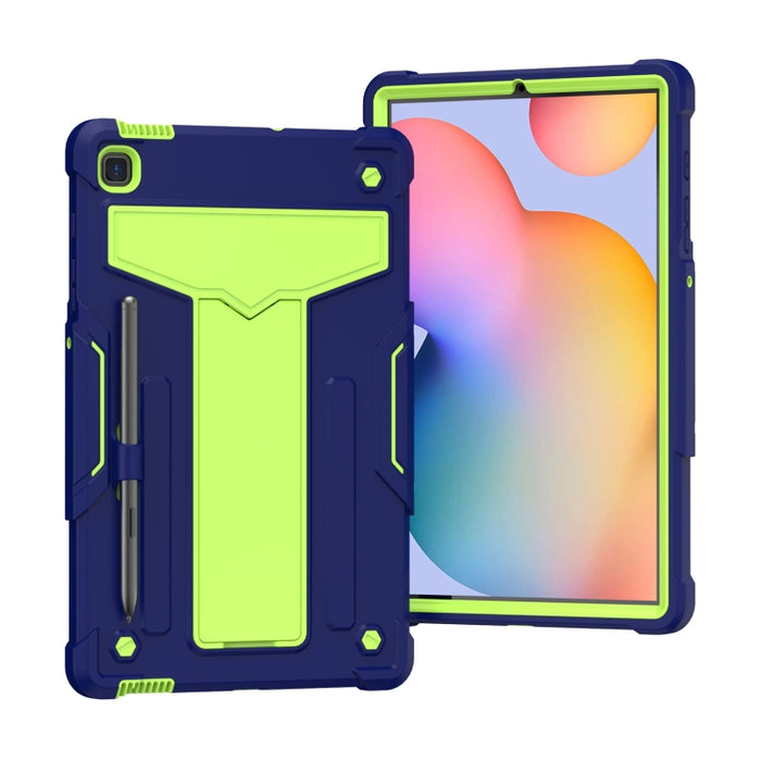Soporte en forma de T Color de contraste PC a prueba de golpes + Funda protectora de silicona