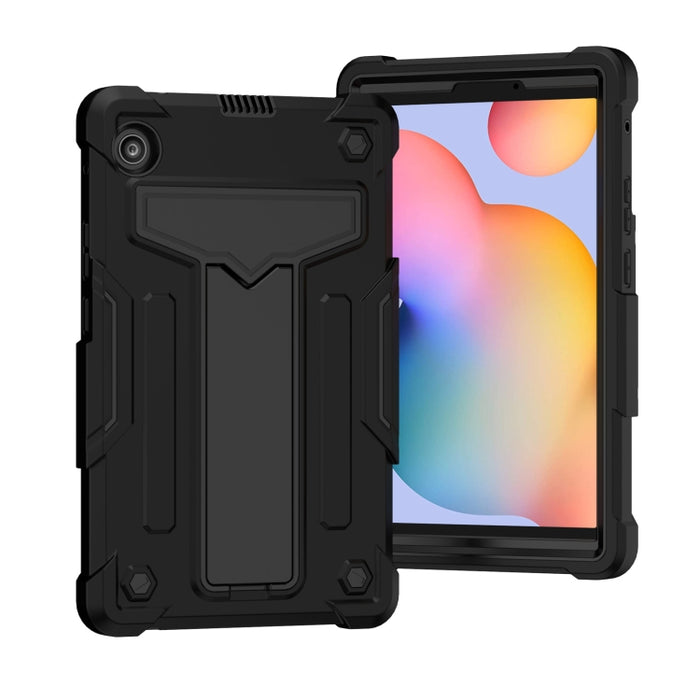 Soporte en forma de T Color de contraste PC a prueba de golpes + Funda protectora de silicona