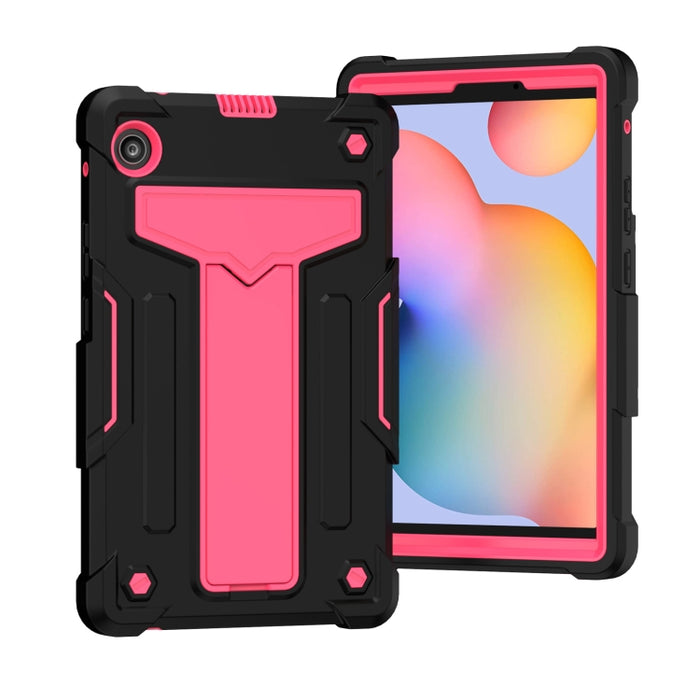 Soporte en forma de T Color de contraste PC a prueba de golpes + Funda protectora de silicona
