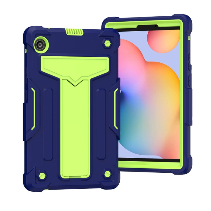 Soporte en forma de T Color de contraste PC a prueba de golpes + Funda protectora de silicona