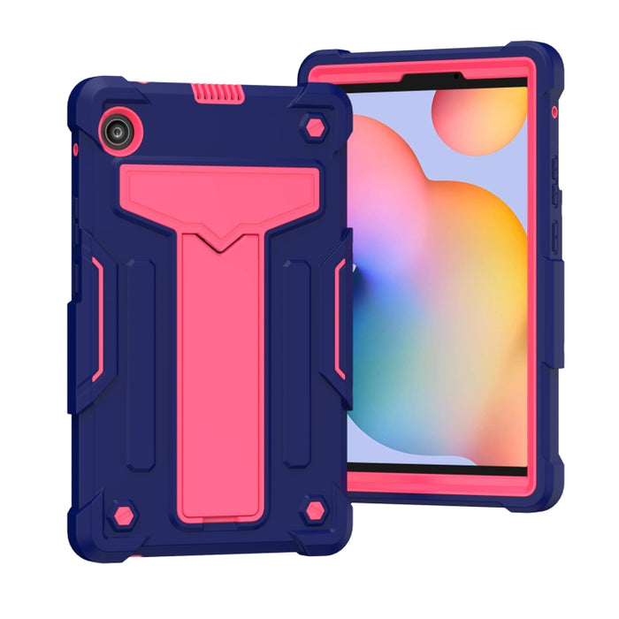 Soporte en forma de T Color de contraste PC a prueba de golpes + Funda protectora de silicona