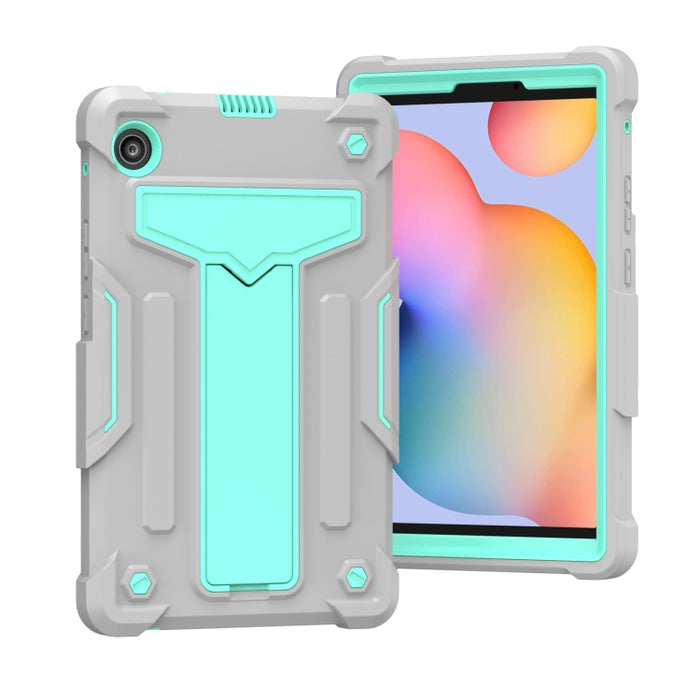 Soporte en forma de T Color de contraste PC a prueba de golpes + Funda protectora de silicona