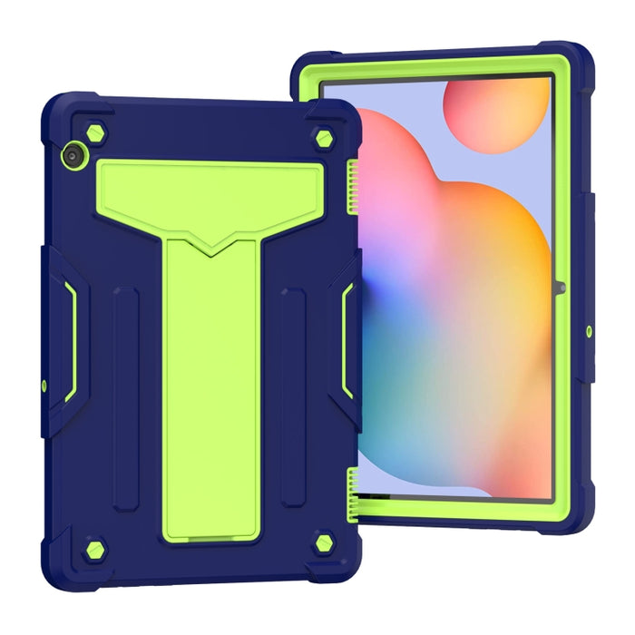 Soporte en forma de T Color de contraste PC a prueba de golpes + Funda protectora de silicona
