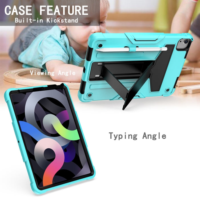 Soporte en forma de T Color de contraste PC a prueba de golpes + Funda protectora de silicona