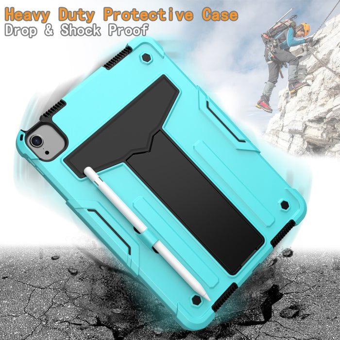 Soporte en forma de T Color de contraste PC a prueba de golpes + Funda protectora de silicona