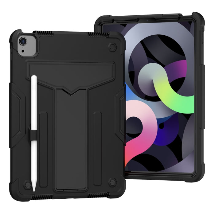 Soporte en forma de T Color de contraste PC a prueba de golpes + Funda protectora de silicona