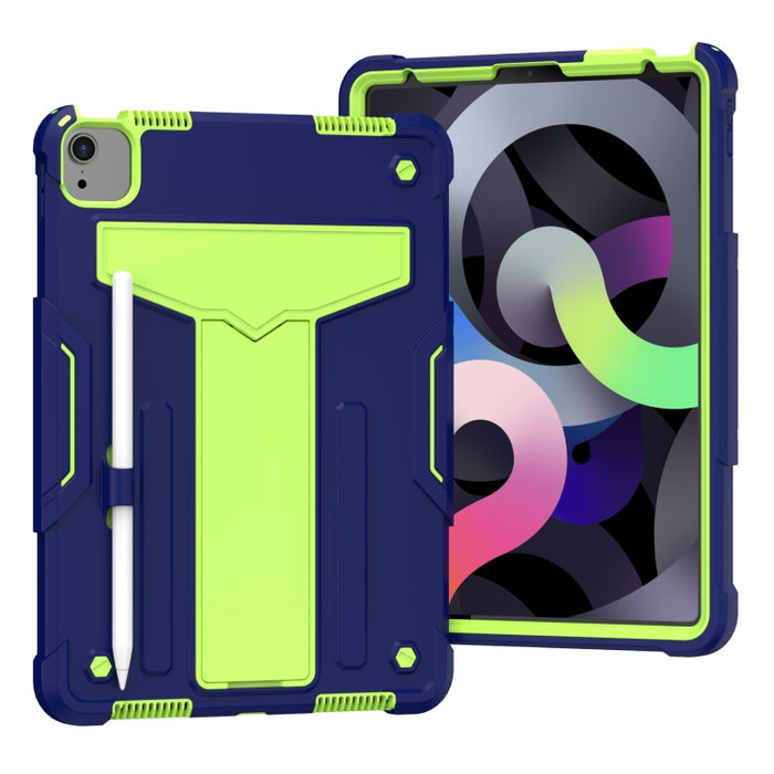 Soporte en forma de T Color de contraste PC a prueba de golpes + Funda protectora de silicona