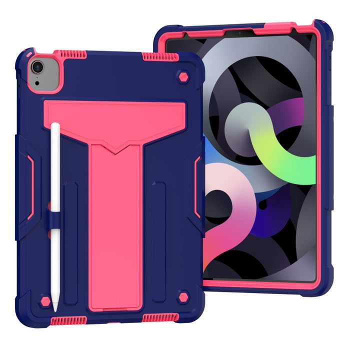 Soporte en forma de T Color de contraste PC a prueba de golpes + Funda protectora de silicona