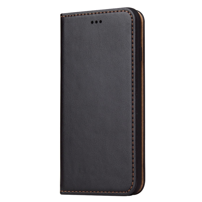 Fierre Shann PU Funda de cuero con tapa horizontal con textura de cuero genuino con soporte y ranuras para tarjetas y billetera para iPhone 8/7 / SE 2020