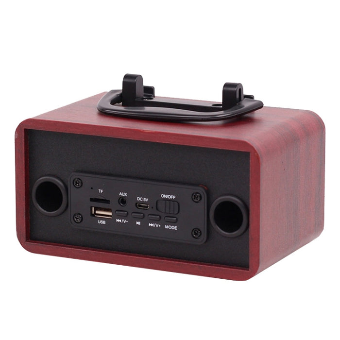 Altavoces de subwoofer retro portátiles Bluetooth inalámbricos de madera FT-4002, soporte para tarjeta TF y reproducción de MP3 USB