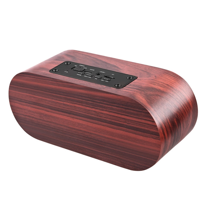 Q8 Bluetooth 4.2 Altavoz Bluetooth de cuernos dobles de madera clásico
