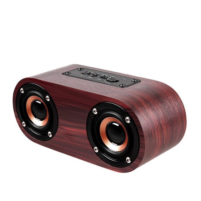 Q8 Bluetooth 4.2 Altavoz Bluetooth de cuernos dobles de madera clásico