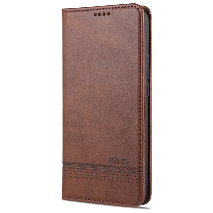 AZNS Estuche de cuero con tapa horizontal con textura de becerro magnético con ranuras para tarjetas y soporte y billetera, For Xiaomi Redmi 9, For Xiaomi Redmi Note 9 / 10X, For Xiaomi Mi 10 5G / 10 Pro 5G, For Xiaomi POCO X3 NFC, For Xiaomi Redmi 10X...