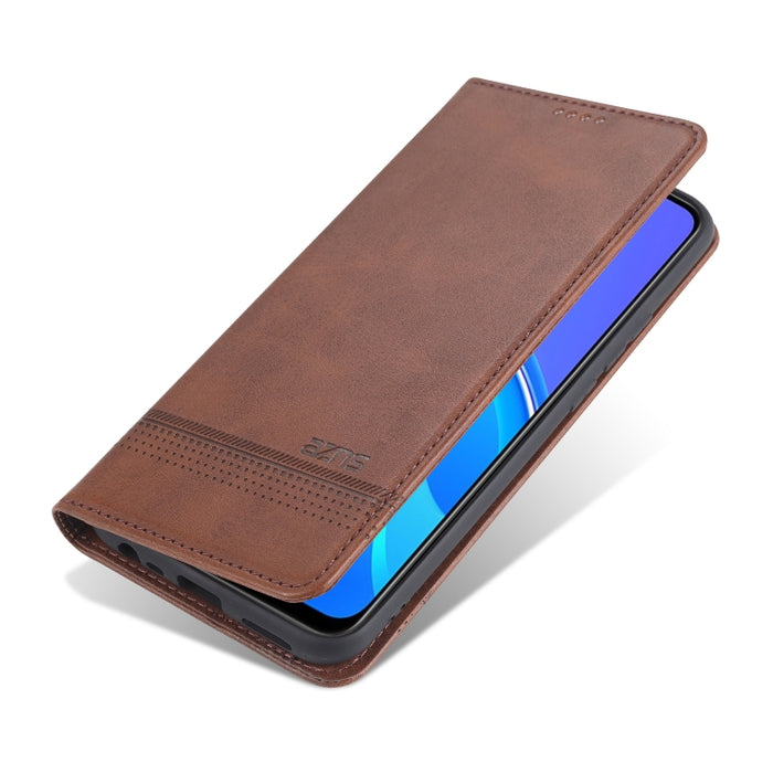 AZNS Estuche de cuero con tapa horizontal con textura de becerro magnético con ranuras para tarjetas y soporte y billetera, For Xiaomi Redmi 9, For Xiaomi Redmi Note 9 / 10X, For Xiaomi Mi 10 5G / 10 Pro 5G, For Xiaomi POCO X3 NFC, For Xiaomi Redmi 10X...
