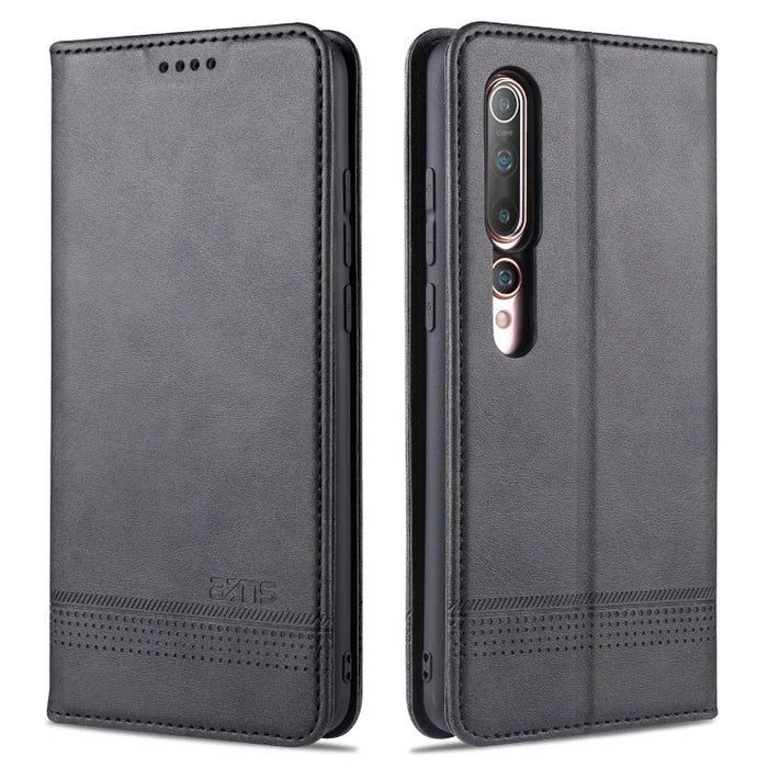 AZNS Estuche de cuero con tapa horizontal con textura de becerro magnético con ranuras para tarjetas y soporte y billetera, For Xiaomi Redmi 9, For Xiaomi Redmi Note 9 / 10X, For Xiaomi Mi 10 5G / 10 Pro 5G, For Xiaomi POCO X3 NFC, For Xiaomi Redmi 10X...