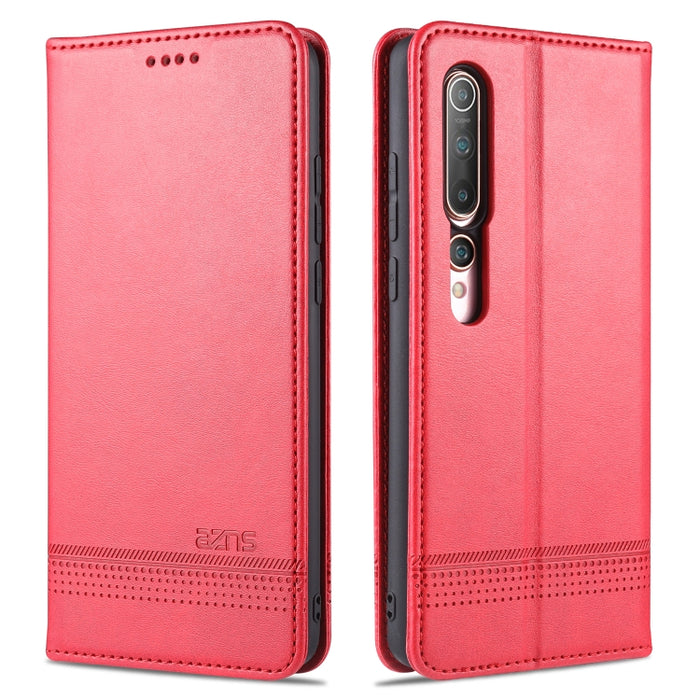 AZNS Estuche de cuero con tapa horizontal con textura de becerro magnético con ranuras para tarjetas y soporte y billetera, For Xiaomi Redmi 9, For Xiaomi Redmi Note 9 / 10X, For Xiaomi Mi 10 5G / 10 Pro 5G, For Xiaomi POCO X3 NFC, For Xiaomi Redmi 10X...