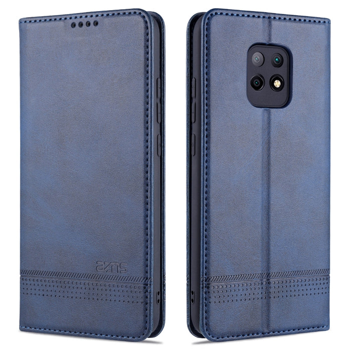 AZNS Estuche de cuero con tapa horizontal con textura de becerro magnético con ranuras para tarjetas y soporte y billetera, For Xiaomi Redmi 9, For Xiaomi Redmi Note 9 / 10X, For Xiaomi Mi 10 5G / 10 Pro 5G, For Xiaomi POCO X3 NFC, For Xiaomi Redmi 10X...