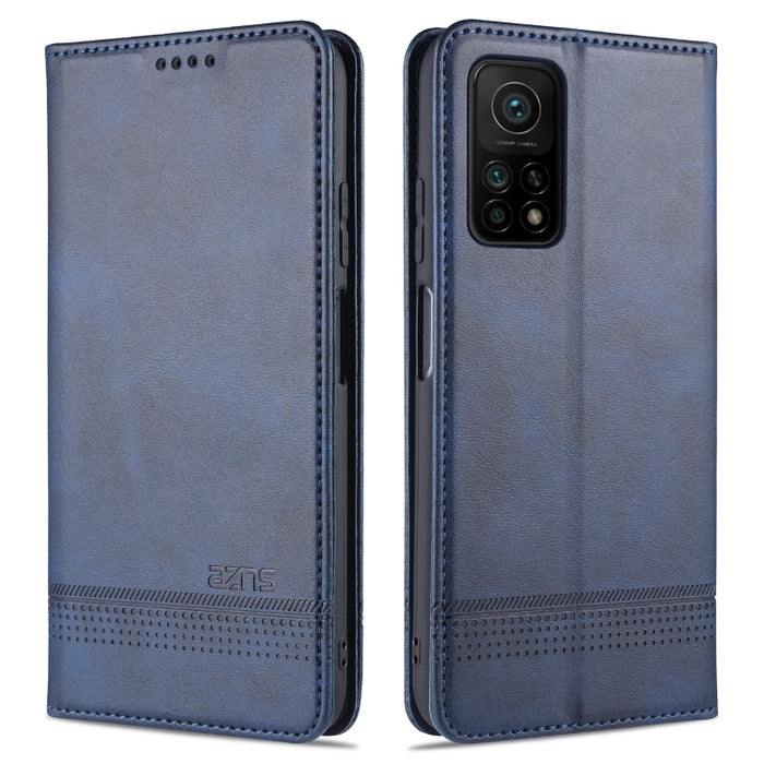 AZNS Estuche de cuero con tapa horizontal con textura de becerro magnético con ranuras para tarjetas y soporte y billetera, For Xiaomi Redmi 9, For Xiaomi Redmi Note 9 / 10X, For Xiaomi Mi 10 5G / 10 Pro 5G, For Xiaomi POCO X3 NFC, For Xiaomi Redmi 10X...