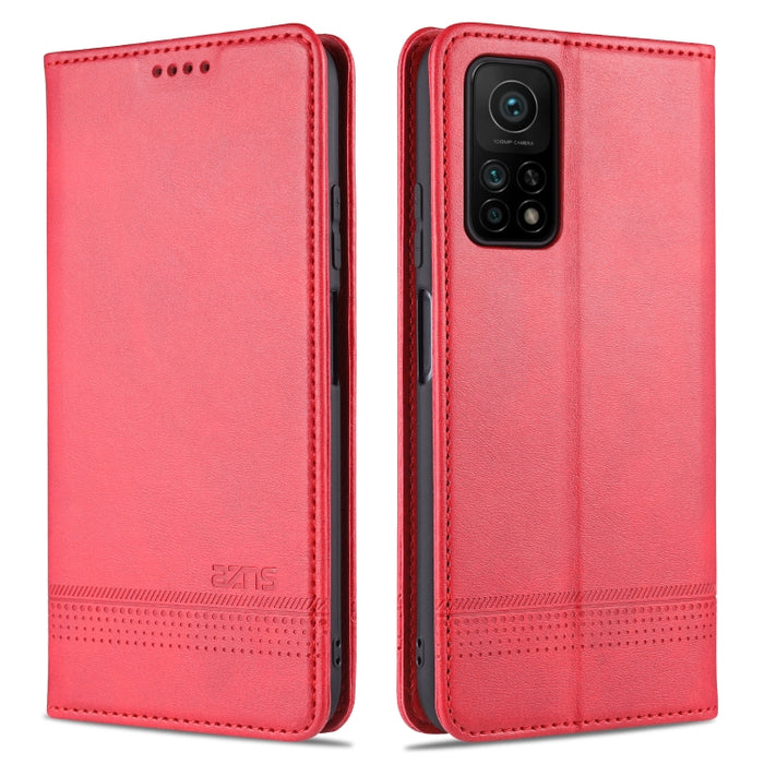 AZNS Estuche de cuero con tapa horizontal con textura de becerro magnético con ranuras para tarjetas y soporte y billetera, For Xiaomi Redmi 9, For Xiaomi Redmi Note 9 / 10X, For Xiaomi Mi 10 5G / 10 Pro 5G, For Xiaomi POCO X3 NFC, For Xiaomi Redmi 10X...