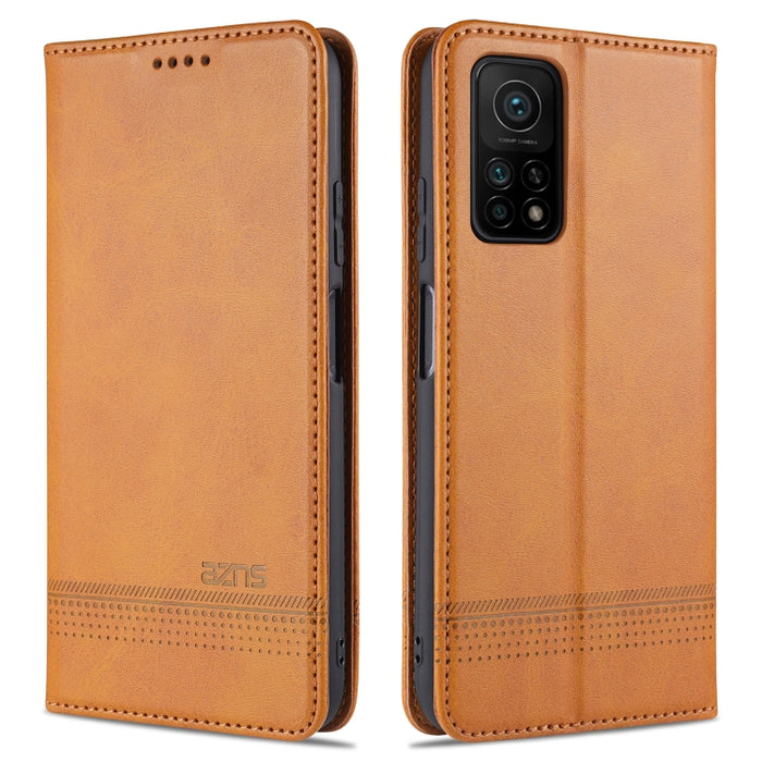 AZNS Estuche de cuero con tapa horizontal con textura de becerro magnético con ranuras para tarjetas y soporte y billetera, For Xiaomi Redmi 9, For Xiaomi Redmi Note 9 / 10X, For Xiaomi Mi 10 5G / 10 Pro 5G, For Xiaomi POCO X3 NFC, For Xiaomi Redmi 10X...
