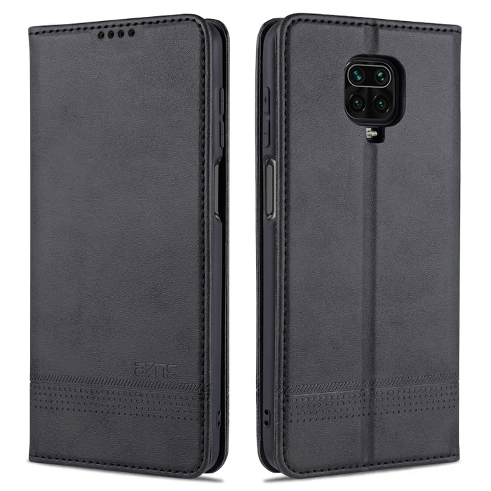 AZNS Estuche de cuero con tapa horizontal con textura de becerro magnético con ranuras para tarjetas y soporte y billetera, For Xiaomi Redmi 9, For Xiaomi Redmi Note 9 / 10X, For Xiaomi Mi 10 5G / 10 Pro 5G, For Xiaomi POCO X3 NFC, For Xiaomi Redmi 10X...