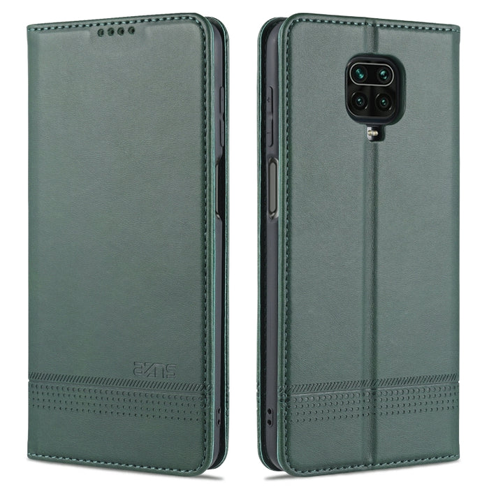 AZNS Estuche de cuero con tapa horizontal con textura de becerro magnético con ranuras para tarjetas y soporte y billetera, For Xiaomi Redmi 9, For Xiaomi Redmi Note 9 / 10X, For Xiaomi Mi 10 5G / 10 Pro 5G, For Xiaomi POCO X3 NFC, For Xiaomi Redmi 10X...