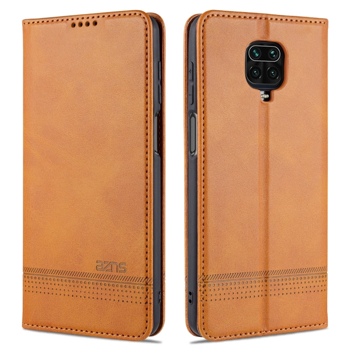AZNS Estuche de cuero con tapa horizontal con textura de becerro magnético con ranuras para tarjetas y soporte y billetera, For Xiaomi Redmi 9, For Xiaomi Redmi Note 9 / 10X, For Xiaomi Mi 10 5G / 10 Pro 5G, For Xiaomi POCO X3 NFC, For Xiaomi Redmi 10X...