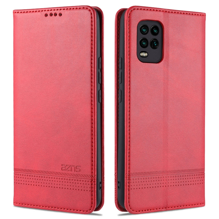 AZNS Estuche de cuero con tapa horizontal con textura de becerro magnético con ranuras para tarjetas y soporte y billetera, For Xiaomi Redmi 9, For Xiaomi Redmi Note 9 / 10X, For Xiaomi Mi 10 5G / 10 Pro 5G, For Xiaomi POCO X3 NFC, For Xiaomi Redmi 10X...