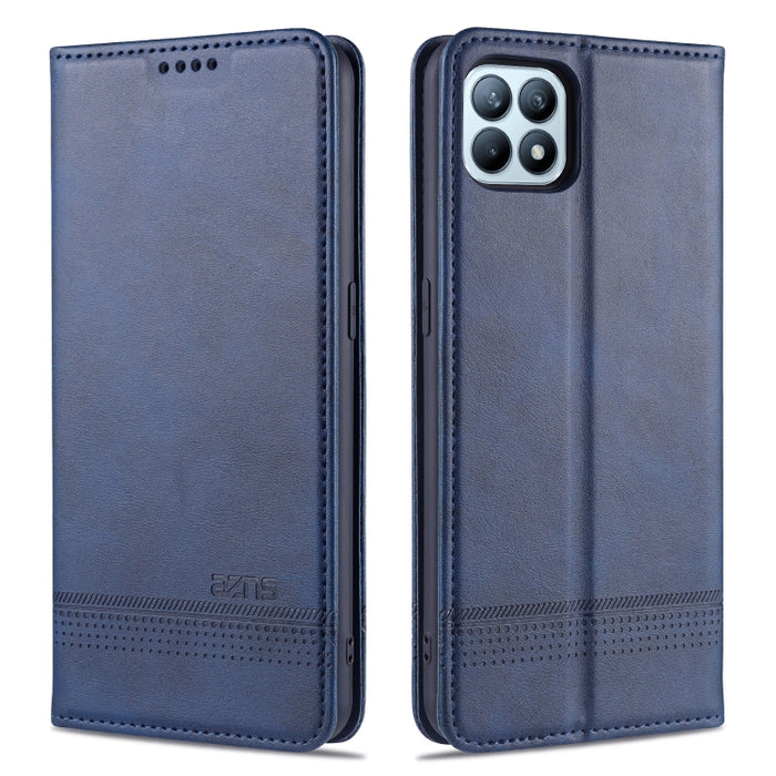 AZNS Estuche de cuero con tapa horizontal con textura de becerro magnético con ranuras para tarjetas y soporte y billetera, For Xiaomi Redmi 9, For Xiaomi Redmi Note 9 / 10X, For Xiaomi Mi 10 5G / 10 Pro 5G, For Xiaomi POCO X3 NFC, For Xiaomi Redmi 10X...