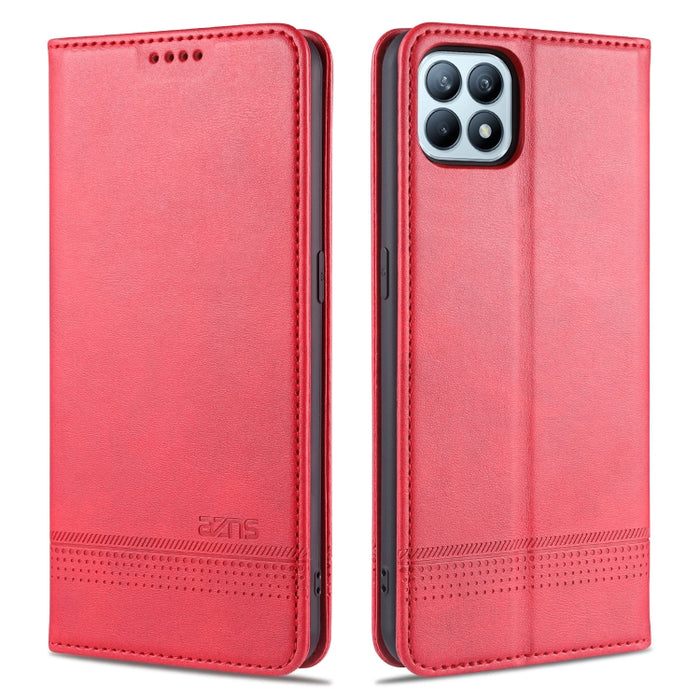 AZNS Estuche de cuero con tapa horizontal con textura de becerro magnético con ranuras para tarjetas y soporte y billetera, For Xiaomi Redmi 9, For Xiaomi Redmi Note 9 / 10X, For Xiaomi Mi 10 5G / 10 Pro 5G, For Xiaomi POCO X3 NFC, For Xiaomi Redmi 10X...