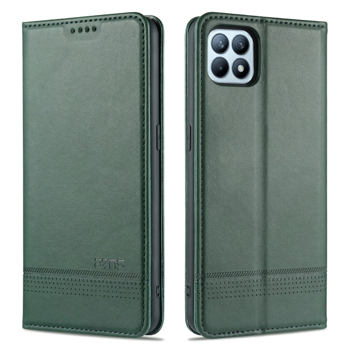 AZNS Estuche de cuero con tapa horizontal con textura de becerro magnético con ranuras para tarjetas y soporte y billetera, For Xiaomi Redmi 9, For Xiaomi Redmi Note 9 / 10X, For Xiaomi Mi 10 5G / 10 Pro 5G, For Xiaomi POCO X3 NFC, For Xiaomi Redmi 10X...