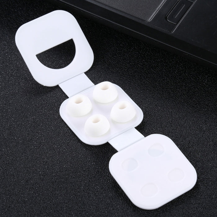2 pares de tapones para los oídos de silicona suave con red para auriculares AirPods