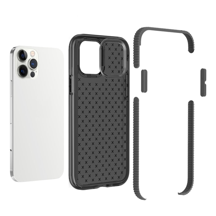 Funda protectora de TPU con textura de rejilla a prueba de golpes