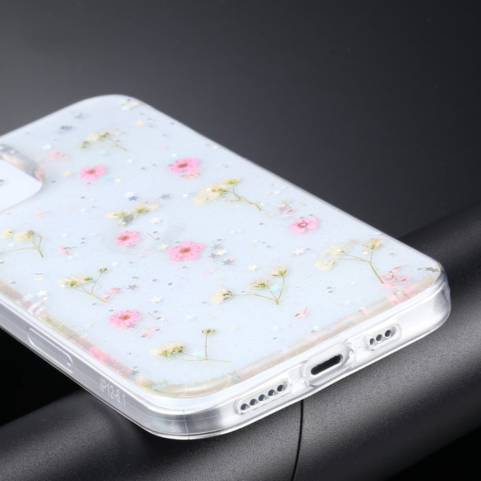 Estuche protector de TPU con patrón de flores de Gypsophila