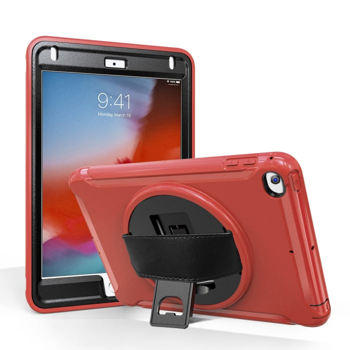 Cubierta protectora de PC + TPU con rotación de 360 grados con soporte y correa de mano
