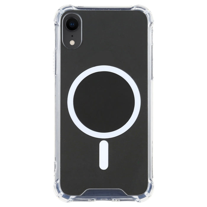 Estuche protector Magsafe de PC + TPU transparente magnético a prueba de golpes