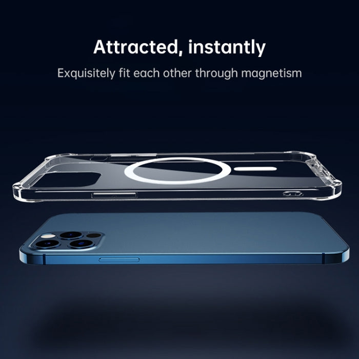 Estuche protector Magsafe de PC + TPU transparente magnético a prueba de golpes