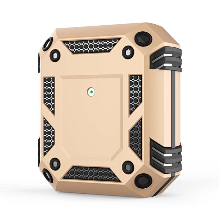Funda protectora para auriculares Iron Man de cuatro esquinas a prueba de golpes para AirPods 1/2
