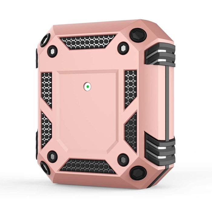 Funda protectora para auriculares Iron Man de cuatro esquinas a prueba de golpes para AirPods 1/2