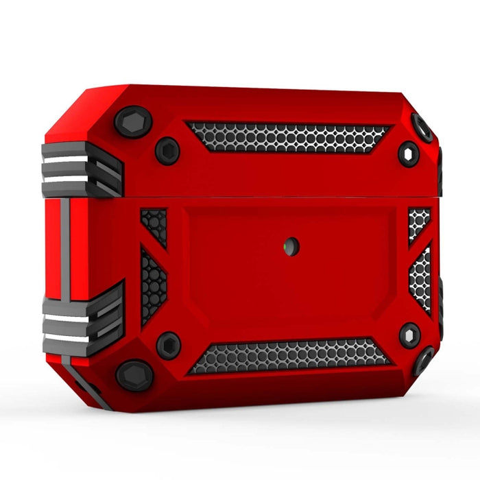 Funda protectora para auriculares Iron Man de cuatro esquinas a prueba de golpes para AirPods Pro