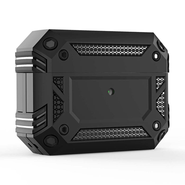 Funda protectora para auriculares Iron Man de cuatro esquinas a prueba de golpes para AirPods Pro