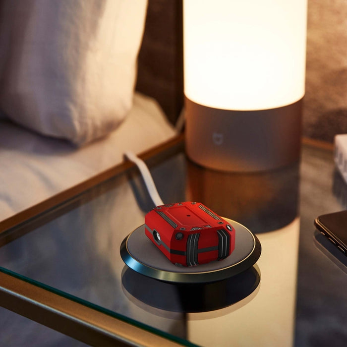 Funda protectora para auriculares Iron Man de cuatro esquinas a prueba de golpes para AirPods Pro