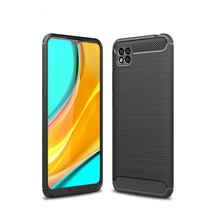 Estuche de TPU de fibra de carbono con textura cepillada, For Xiaomi Mi 10T Pro 5G, For Xiaomi Mi 10 Ultra, For Xiaomi Mi 10T Lite 5G, For Xiaomi Poco C3, For Xiaomi Poco X3 NFC, For Xiaomi Redmi 9A, For Xiaomi Redmi 9C, For Xiaomi Redmi K30 Ultra