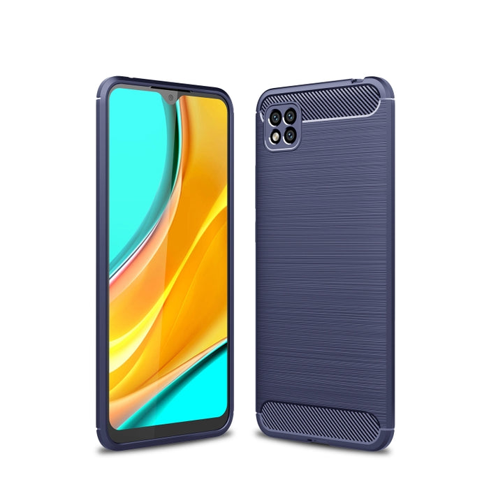 Estuche de TPU de fibra de carbono con textura cepillada, For Xiaomi Mi 10T Pro 5G, For Xiaomi Mi 10 Ultra, For Xiaomi Mi 10T Lite 5G, For Xiaomi Poco C3, For Xiaomi Poco X3 NFC, For Xiaomi Redmi 9A, For Xiaomi Redmi 9C, For Xiaomi Redmi K30 Ultra