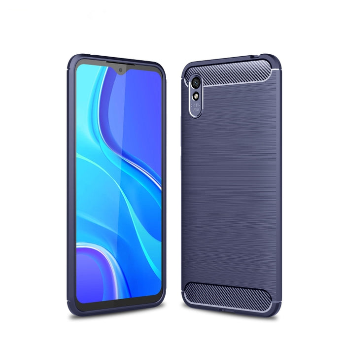 Estuche de TPU de fibra de carbono con textura cepillada, For Xiaomi Mi 10T Pro 5G, For Xiaomi Mi 10 Ultra, For Xiaomi Mi 10T Lite 5G, For Xiaomi Poco C3, For Xiaomi Poco X3 NFC, For Xiaomi Redmi 9A, For Xiaomi Redmi 9C, For Xiaomi Redmi K30 Ultra