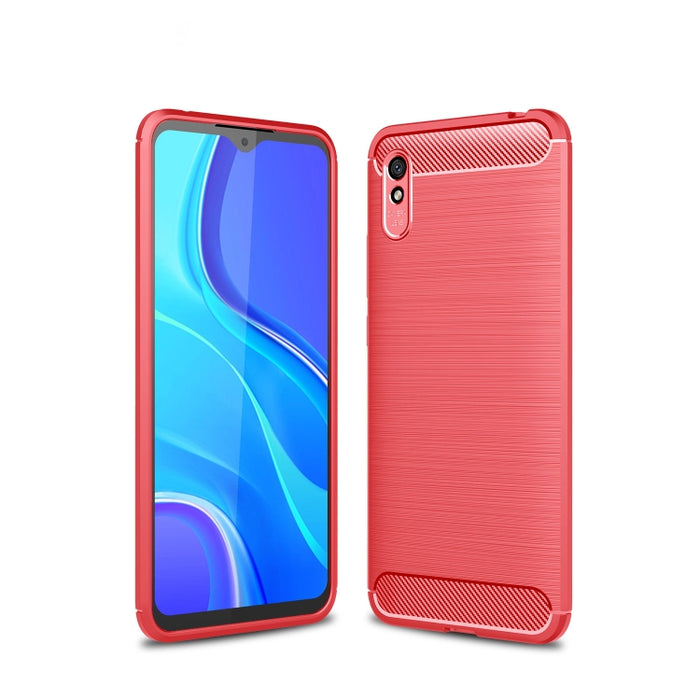 Estuche de TPU de fibra de carbono con textura cepillada, For Xiaomi Mi 10T Pro 5G, For Xiaomi Mi 10 Ultra, For Xiaomi Mi 10T Lite 5G, For Xiaomi Poco C3, For Xiaomi Poco X3 NFC, For Xiaomi Redmi 9A, For Xiaomi Redmi 9C, For Xiaomi Redmi K30 Ultra