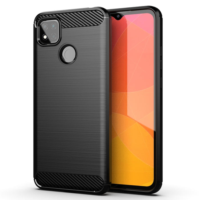 Estuche de TPU de fibra de carbono con textura cepillada, For Xiaomi Mi 10T Pro 5G, For Xiaomi Mi 10 Ultra, For Xiaomi Mi 10T Lite 5G, For Xiaomi Poco C3, For Xiaomi Poco X3 NFC, For Xiaomi Redmi 9A, For Xiaomi Redmi 9C, For Xiaomi Redmi K30 Ultra