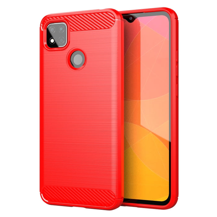 Estuche de TPU de fibra de carbono con textura cepillada, For Xiaomi Mi 10T Pro 5G, For Xiaomi Mi 10 Ultra, For Xiaomi Mi 10T Lite 5G, For Xiaomi Poco C3, For Xiaomi Poco X3 NFC, For Xiaomi Redmi 9A, For Xiaomi Redmi 9C, For Xiaomi Redmi K30 Ultra